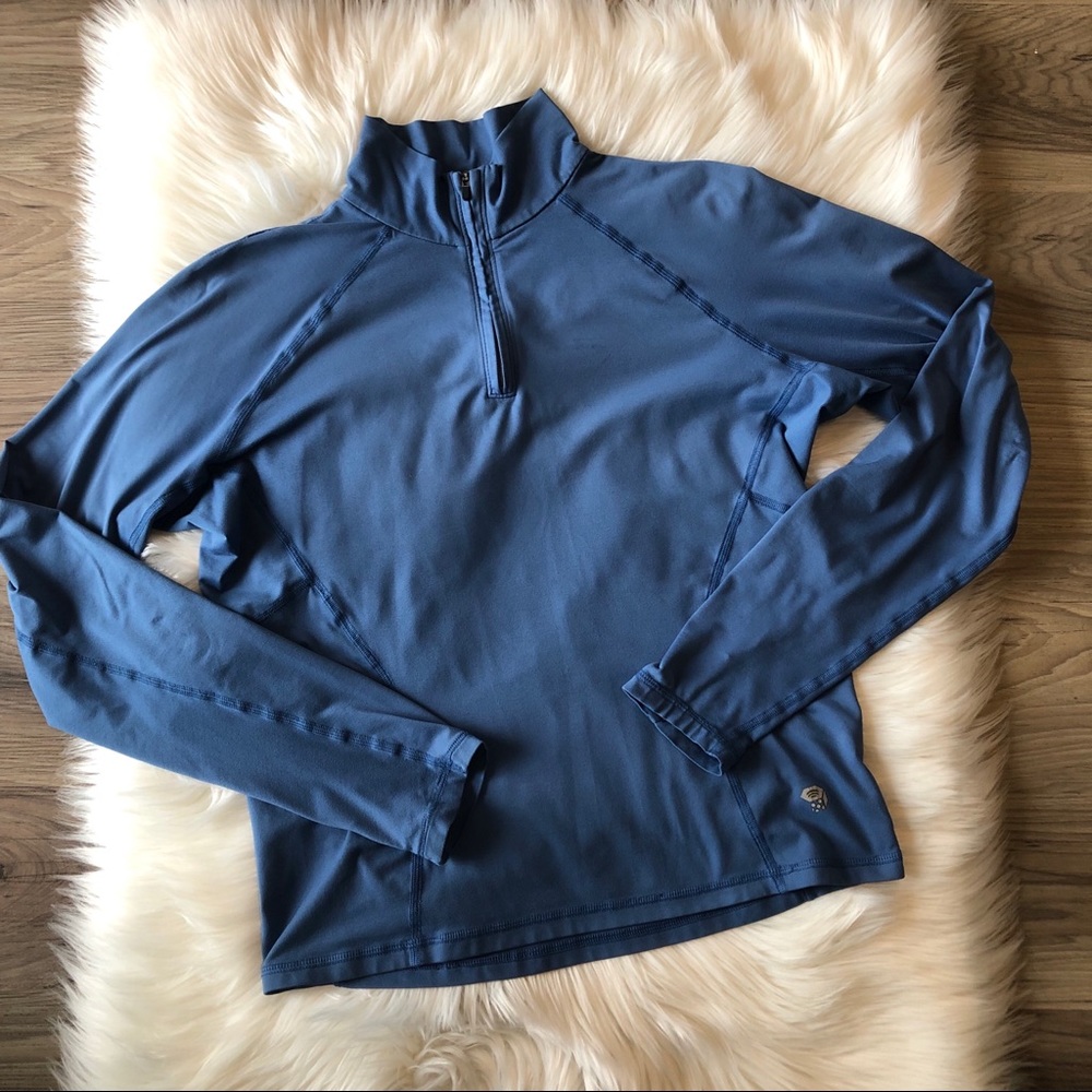 Mountain Hardwear Partial Zip Up with Thumb Holes - Picture 2 of 6